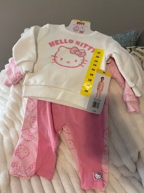 Hello Kitty Pink & White Infant Outfit Set